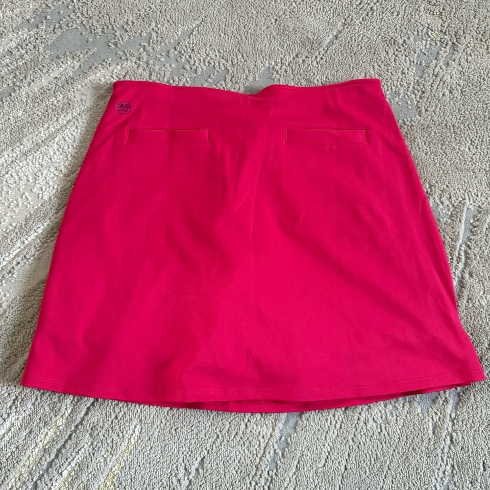 Renwick skort pink golf tennis athletic skirt with  shorts pull on medium